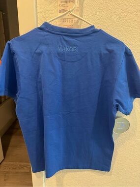 🔥💙 Makobi Colorblock Designer Tee – Bold Streetwear Vibes